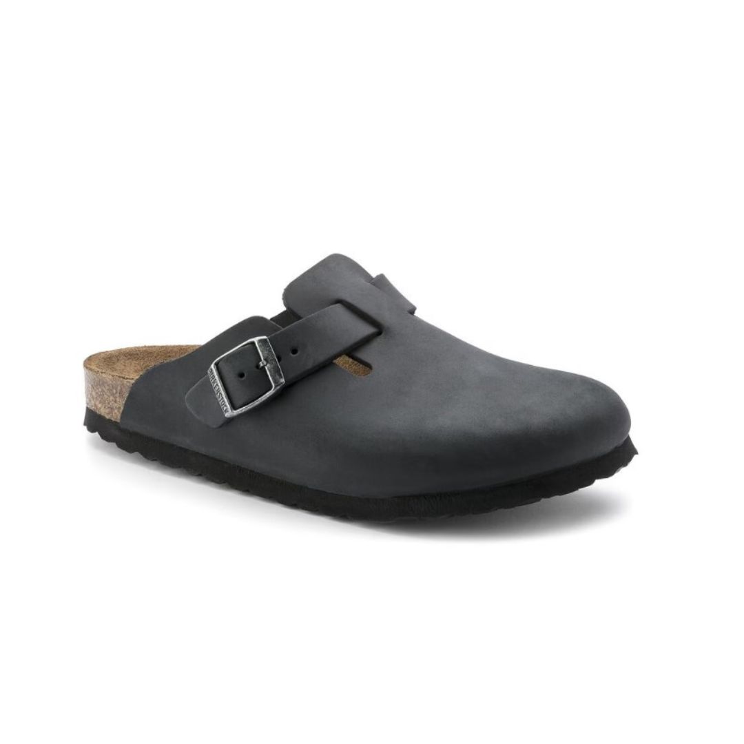 15971 -1 Birkenstock Boston Oiled Leather in Black