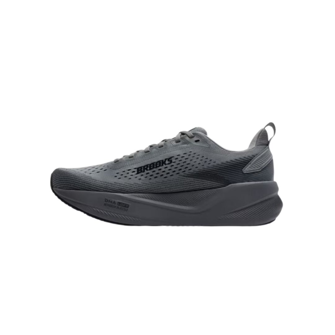 110496 015-2 Brooks Men's Ghost Max 4 in Grey/Grey/Ebony