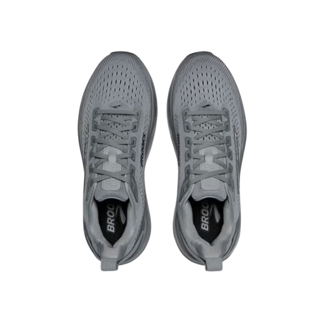 110496 015-3 Brooks Men's Ghost Max 4 in Grey/Grey/Ebony