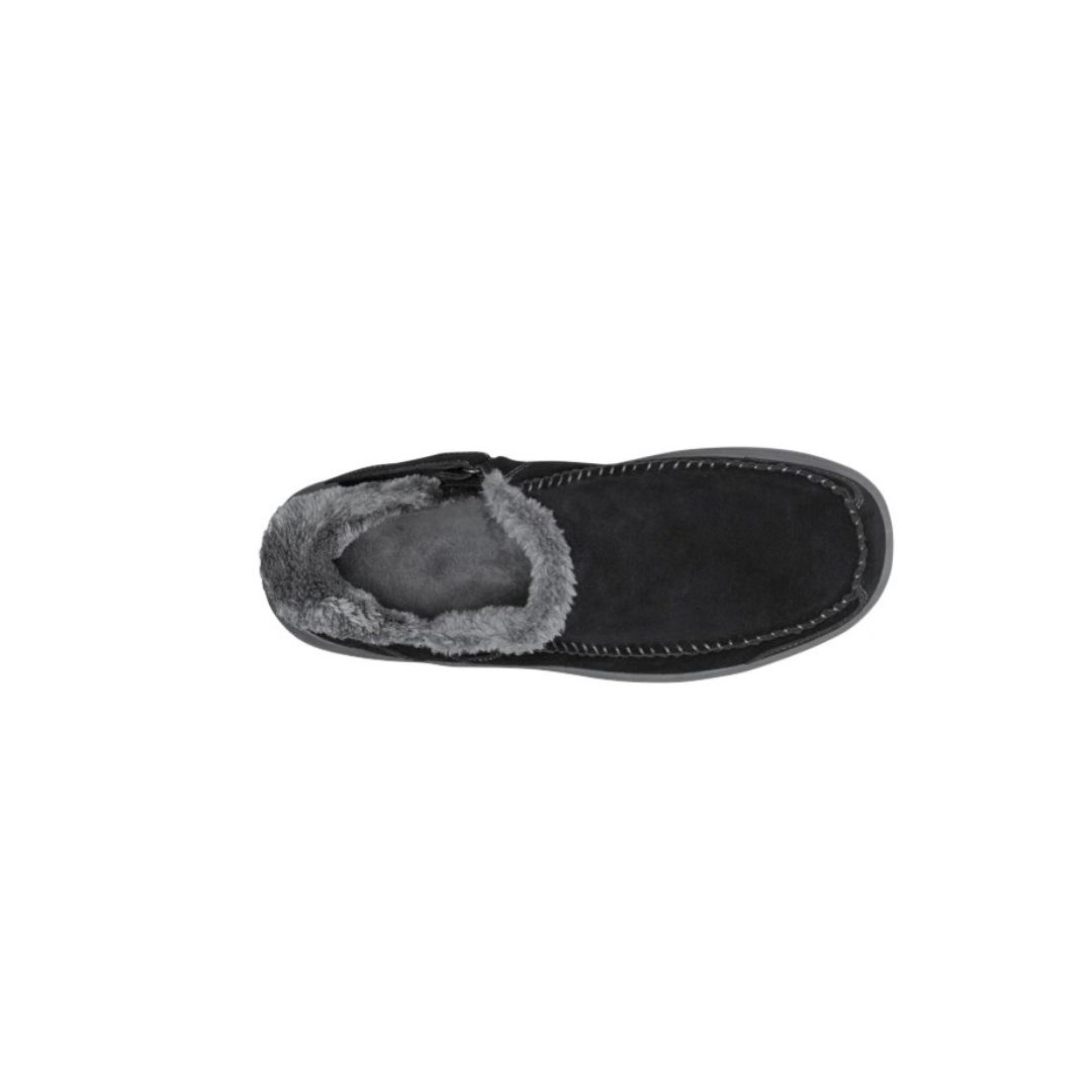 Orthofeet Vito Men's Slipper in Black