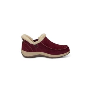 Orthofeet Women's Slipper Lorin in Bordeaux/Cherry