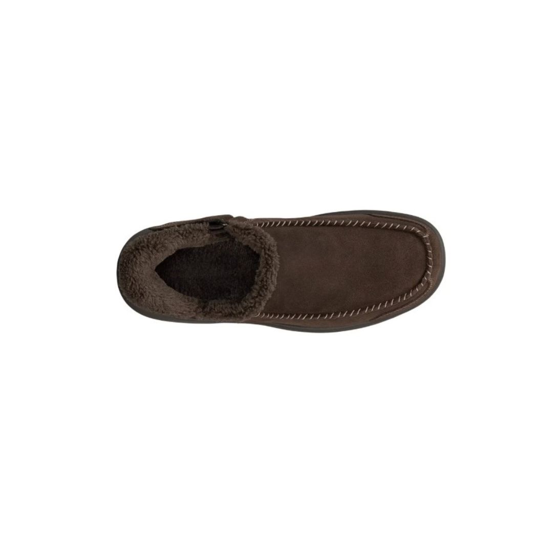 Men's Orthofeet Vito Slipper in Chocolate