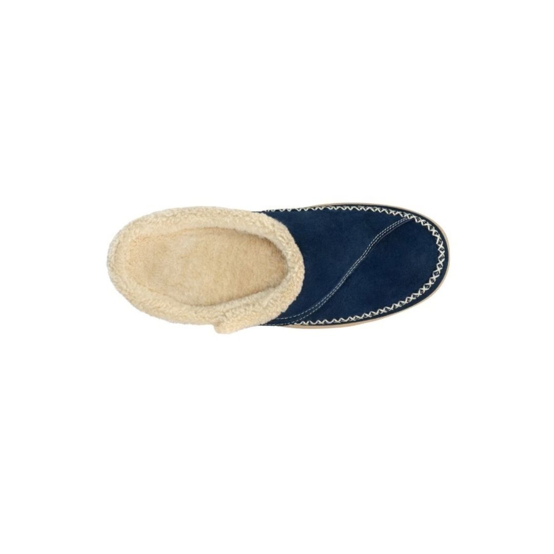 Women's Orthofeet Charlotte Slipper in Sapphire