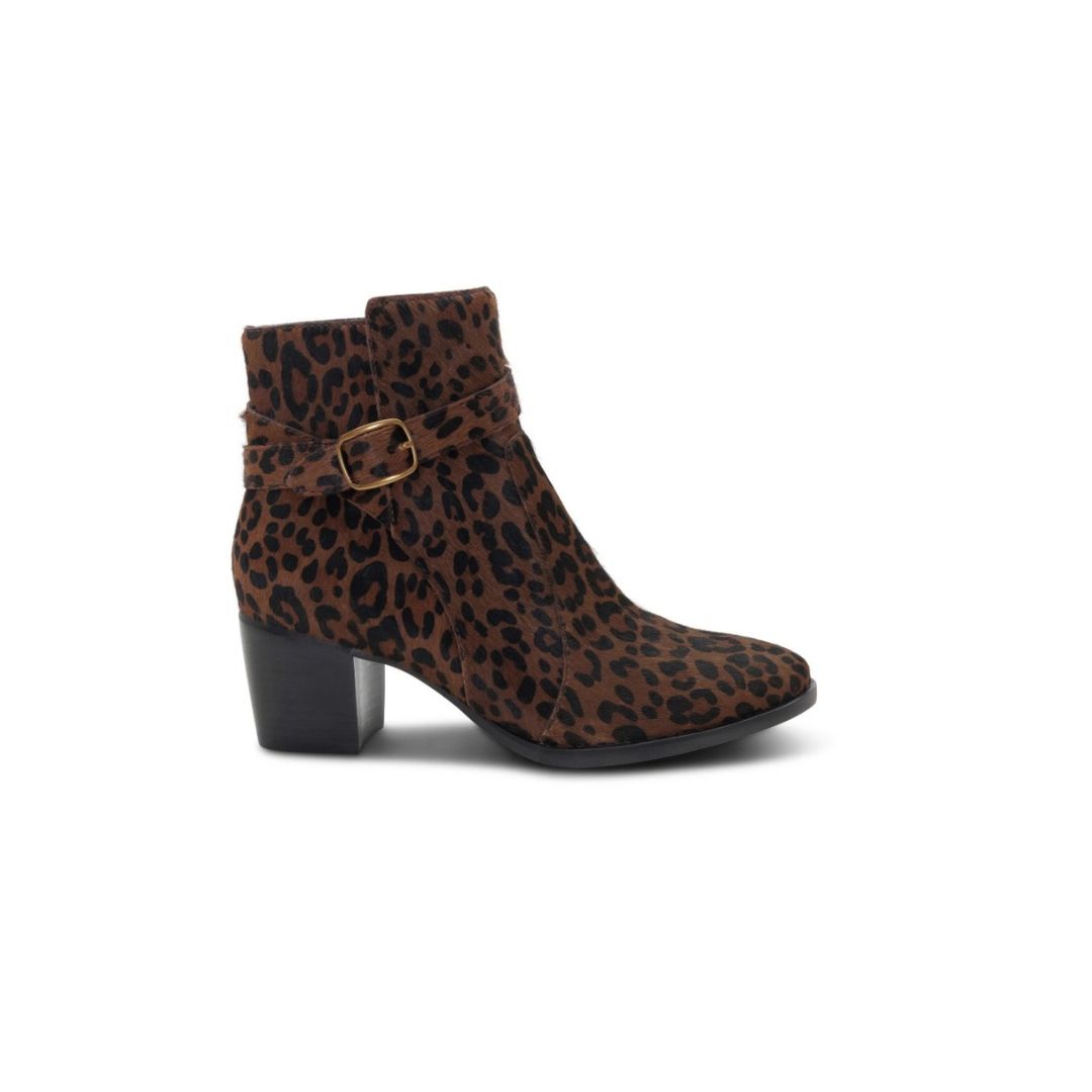 AH408W-2 Aetrex Rebecca Heel Boot in Leopard
