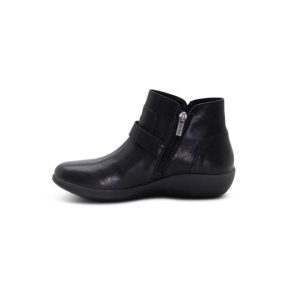 Aetrex Leah Buckle Boot in Black