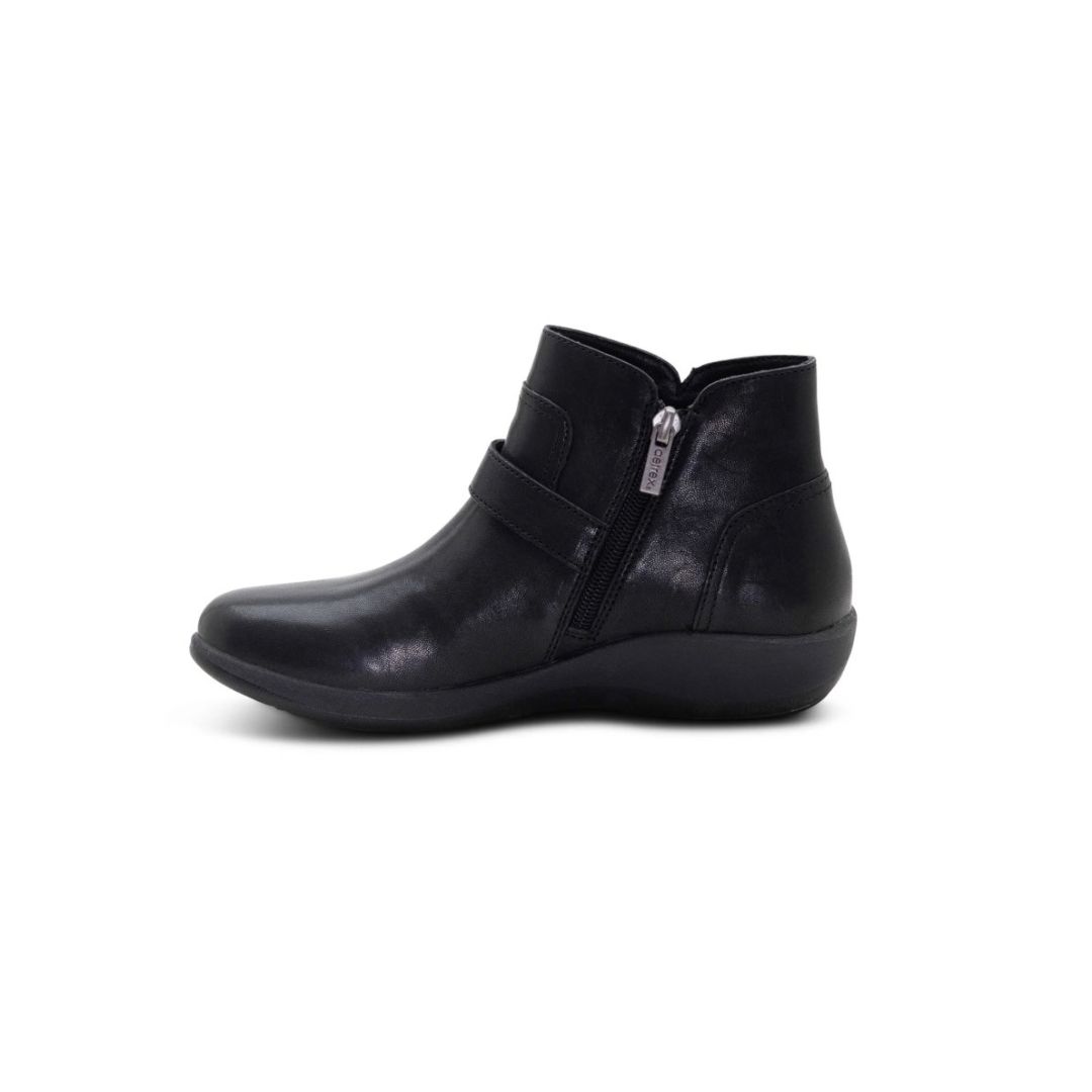Aetrex Leah Buckle Boot in Black