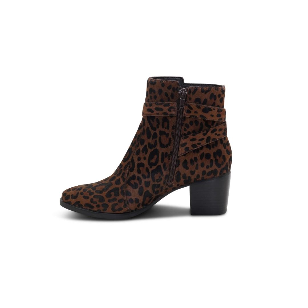 AH408W-3 Aetrex Rebecca Heel Boot in Leopard