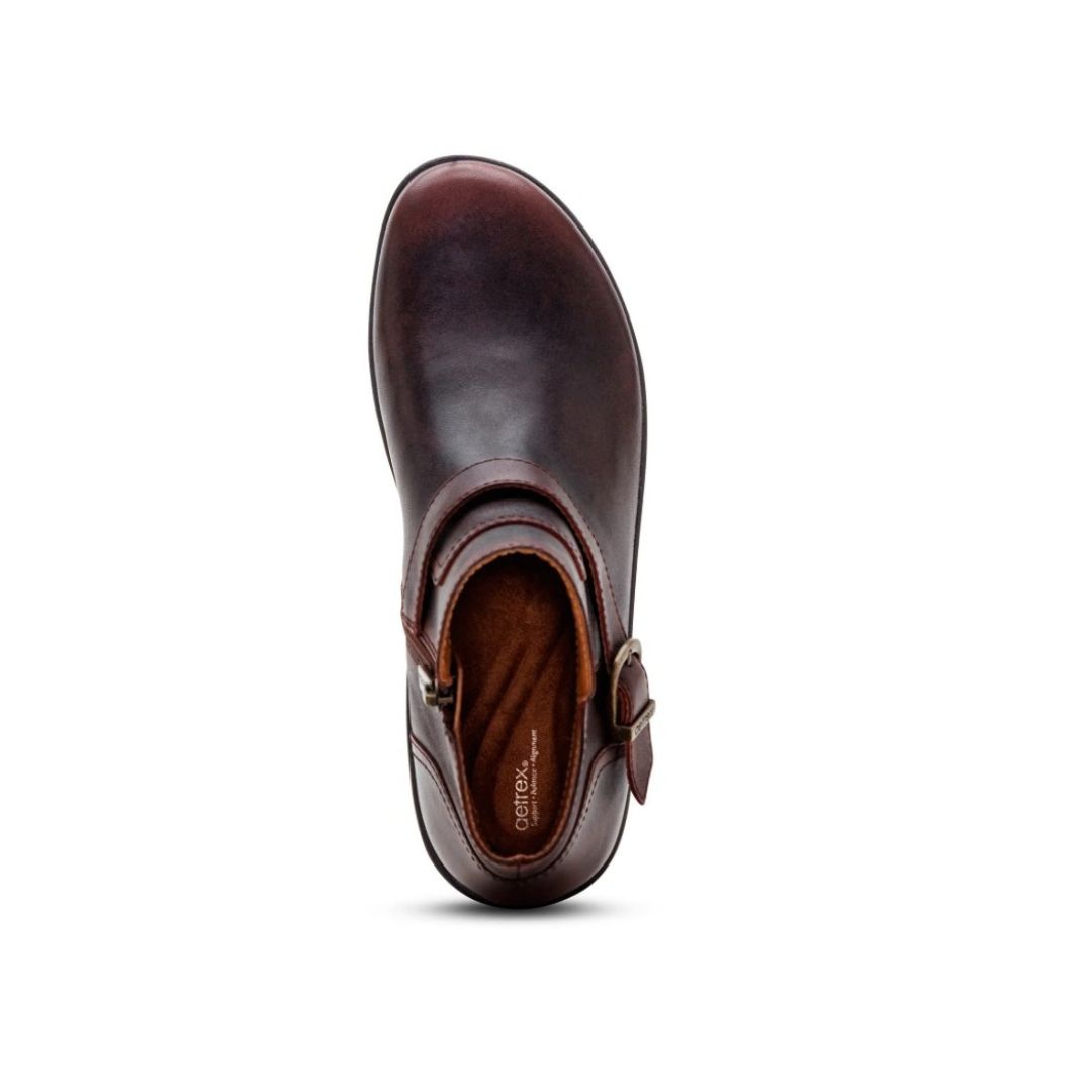 Aetrex Leah Buckle Boot in Cordovan