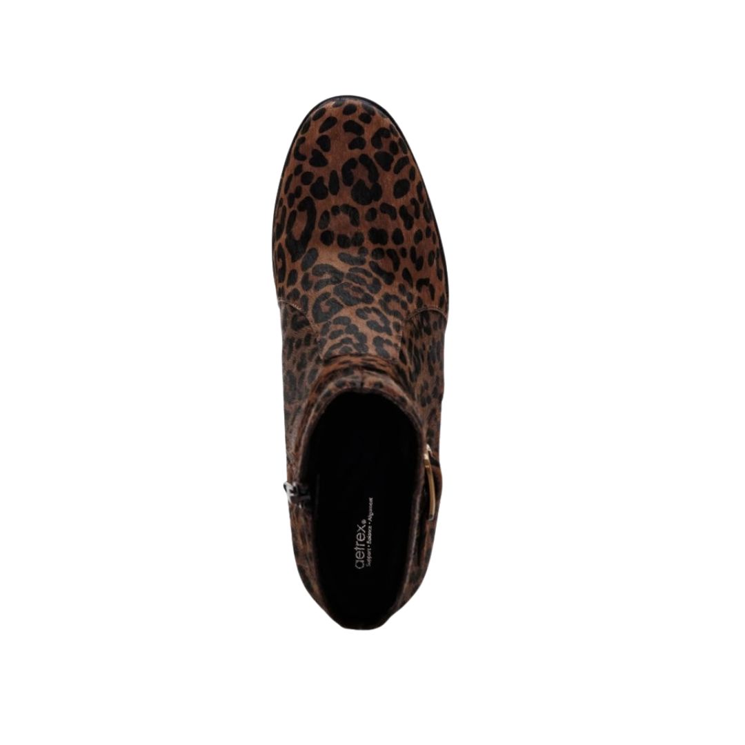 AH408W-4 Aetrex Rebecca Heel Boot in Leopard