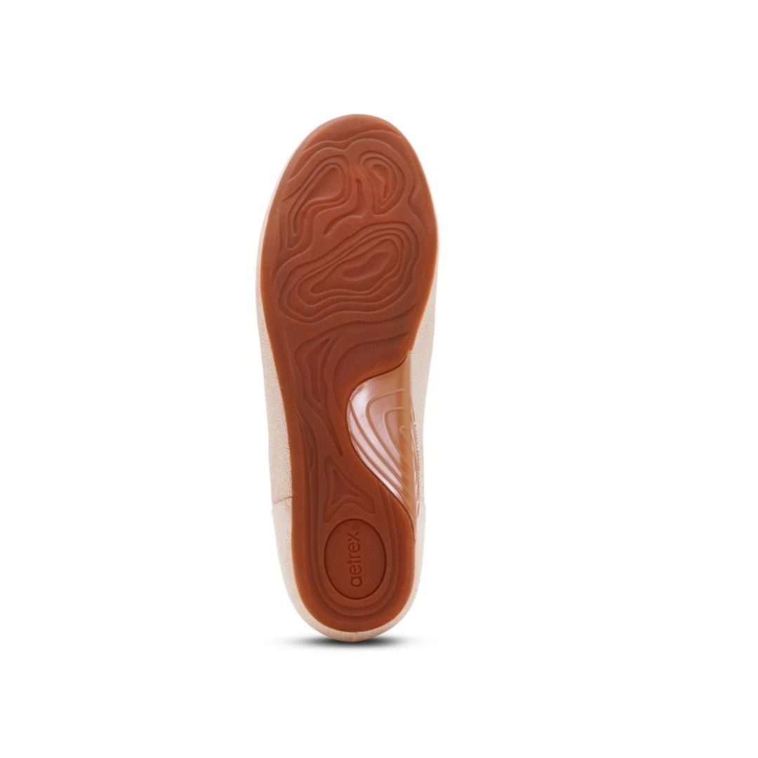 Sole of Aetrex Tess Casual in Tan