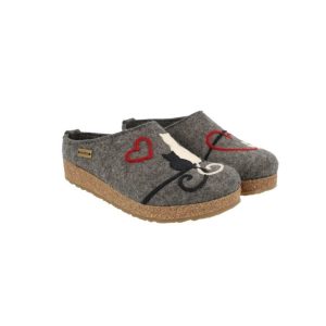 Haflinger Micini Clog in Grey