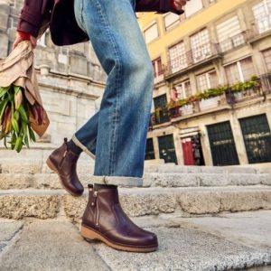 Woman Wearing Pikolino Granada in Caebo in European Street