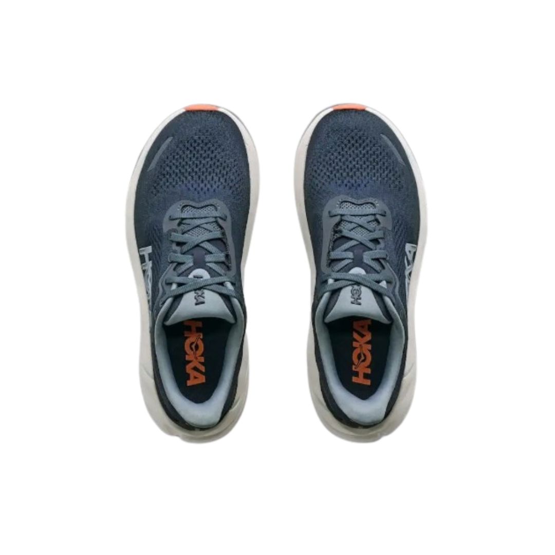 Top of Hoka Women's Arahi 9 in Varsity Navy/Faded Blue