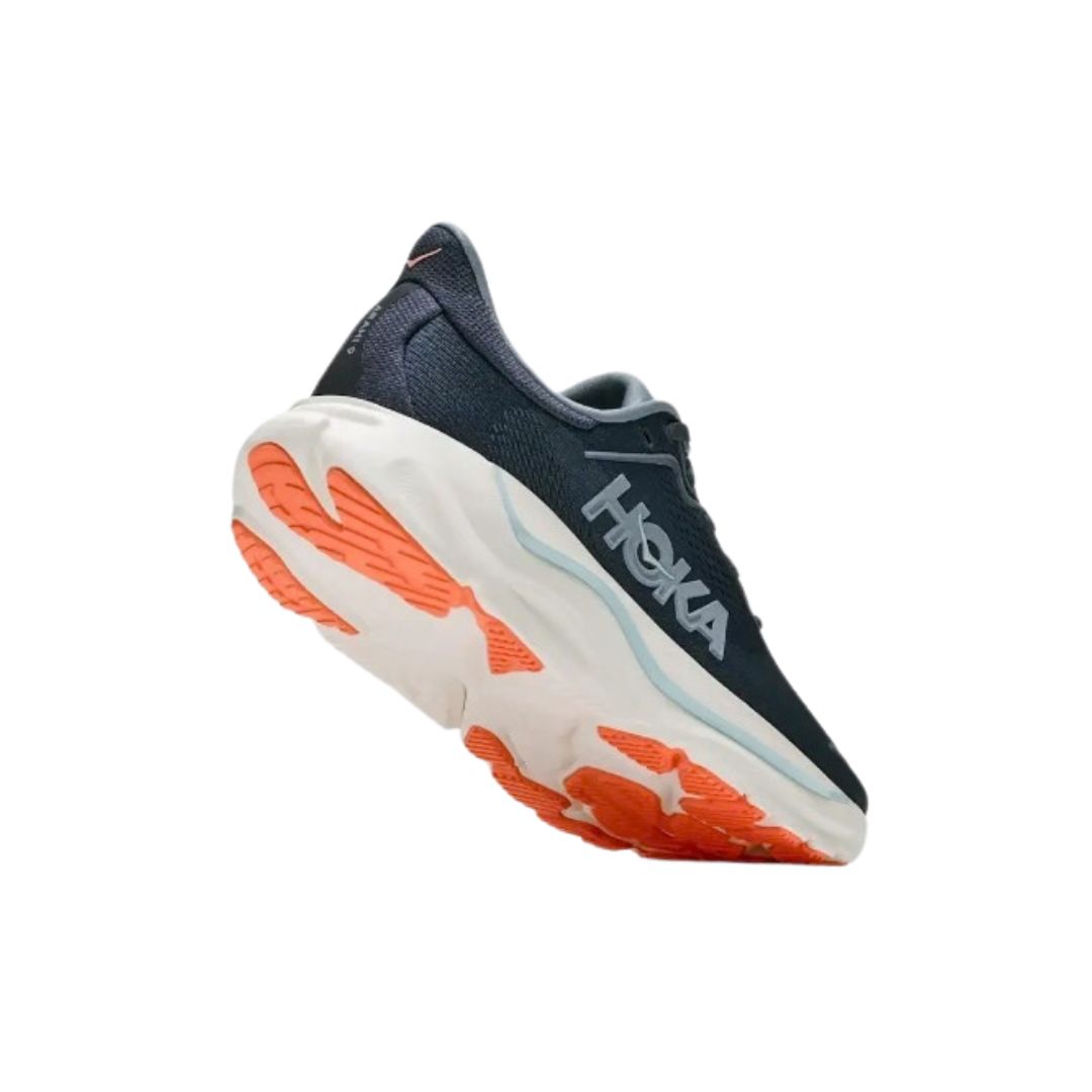 Sole of Hoka Women's Arahi 9 in Varsity Navy/Faded Blue