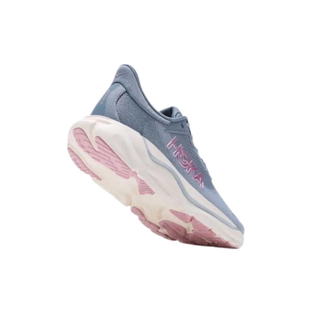 Sole of Hoka Women's Arahi 9 in Mineral Blue/Washed Blue